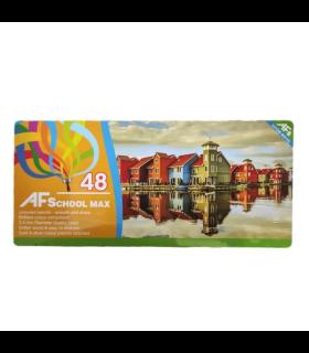 مداد رنگی 48 رنگ جعبه فلزی اسکول مکس | اسکول مکس |6926650301103