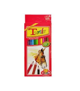 مداد رنگی 12 رنگ جعبه مقوایی لاک پشت | پارس مداد |6260186123601