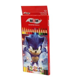 مداد رنگی 12 رنگ جعبه مقوایی ام جی ام کد: 2012 | ام جی ام |6917356182165