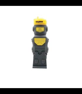 قمقمه سیلیکونی 650 میل ربات خاکستری زرد اسکول فنس کد: FA9302 | اسکول فنس |55001400