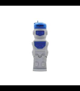 قمقمه سیلیکونی 650 میل ربات خاکستری آبی اسکول فنس کد: FA9302 | اسکول فنس |55001401