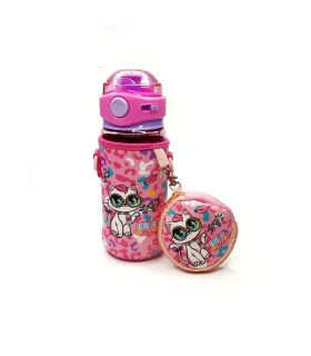 قمقمه 580 میل کاور دار اسکول فنس طرح گربه کد: FA9347 | اسکول فنس |55001394