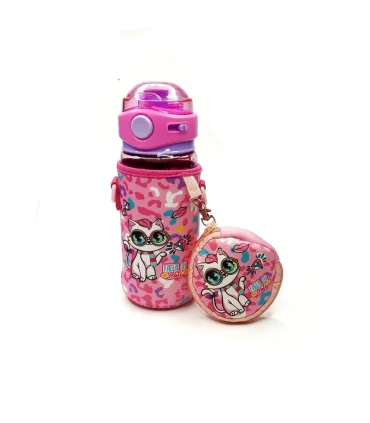 قمقمه 580 میل کاور دار اسکول فنس طرح گربه کد: FA9347 | اسکول فنس |55001394