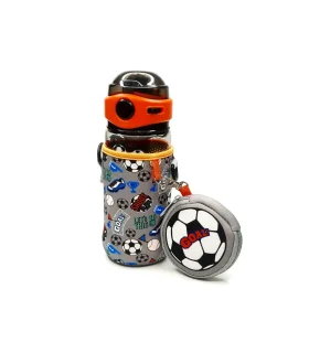 قمقمه 580 میل کاور دار اسکول فنس طرح فوتبالی کد: FA9347 | اسکول فنس |55001396