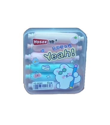 ماژیک هایلایتر 6 رنگ جعبه ای طرح شکلات YOSEE کد: 6040 | |6924934291348