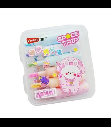 ماژیک هایلایتر 6 رنگ جعبه ای طرح کهکشانی YOSEE کد: 6080 |  |6924934291423