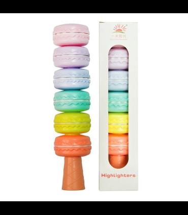 ماژیک هایلایتر 6 رنگ مدل بستنی کد: MD-038B |  |6970797120127