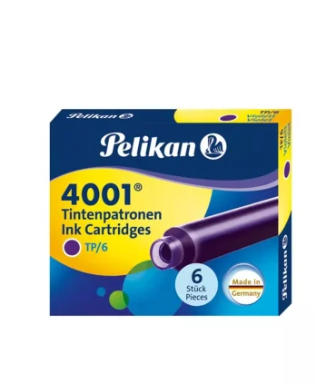 کپسول خودنویس 6 عددی بنفش پلیکان کد: 4001 | پلیکان |4012700301697