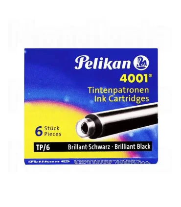 کپسول خودنویس 6 عددی مشکی پلیکان کد: 4001 | پلیکان |4012700301215