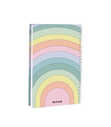 دفتر 100 برگ رقعی جلد سخت رنگی پیتیکو | پیتیکو |300301231