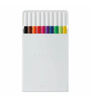 روان نویس 0.4 نوک نمدی 10 رنگ ایموت یونی کد: PEM-SY10C | یونی |4902778248362