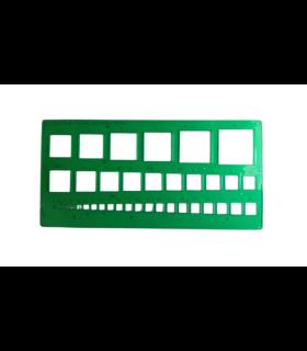 شابلون مستطیل پارس رسام | پارس رسام |55001859