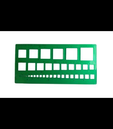 شابلون مستطیل پارس رسام | پارس رسام |55001859