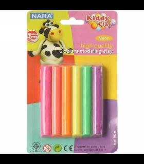 خمیر بازی 6 رنگ پاستلی کیدی کلی کد: BX-100-6P | کیدی کلی |8854500026976