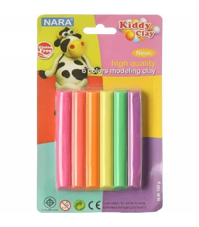 خمیر بازی 6 رنگ پاستلی کیدی کلی کد: BX-100-6P | کیدی کلی |8854500026976