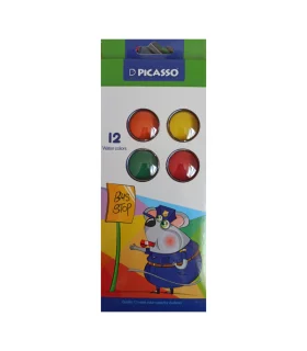 آبرنگ 12 رنگ پیکاسو کد: WT-1012 | پیکاسو |6954156010045