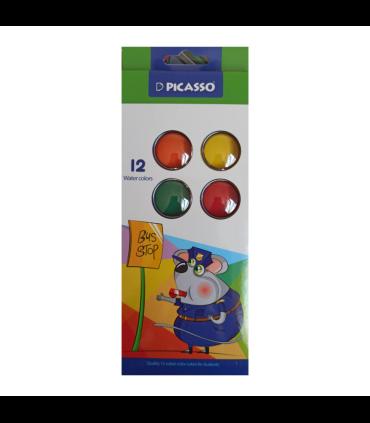 آبرنگ 12 رنگ پیکاسو کد: WT-1012 | پیکاسو |6954156010045