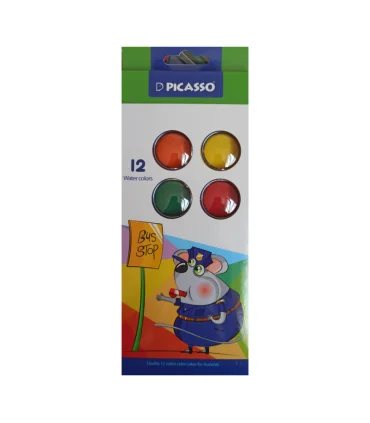 آبرنگ 12 رنگ پیکاسو کد: WT-1012 | پیکاسو |6954156010045