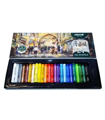 پاستل 24 رنگ جعبه مقوایی آرتیست آریا کد: 2602 | آریا |6260297126027