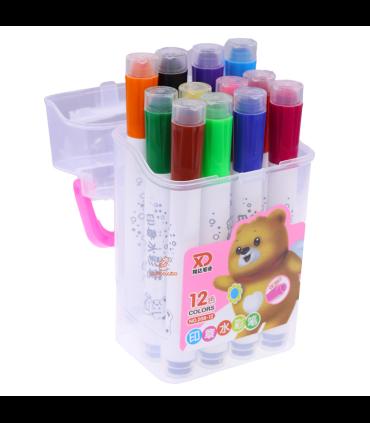 ماژیک 12 رنگ استامپی جعبه طلقی کد: 208-12 |  |6955331820824