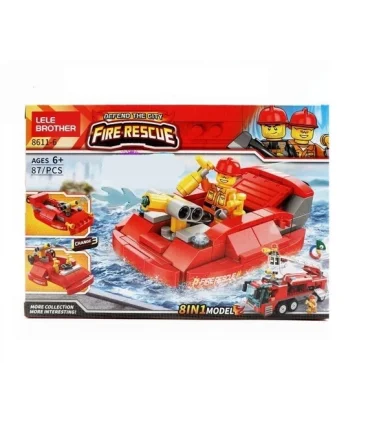 لگو 87 قطعه کشتی آتش نشانی LELE کد: 8611-6 | LELEBROTHERS |55000617