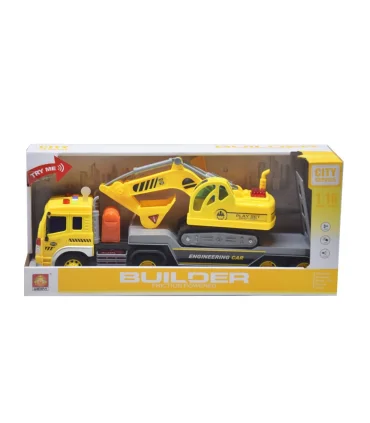 ماشین تریلی حمل بیل مکانیکی موزیکال WENYI کد: WY571A | |55001556