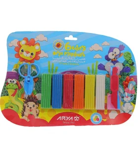 خمیر بازی 6 رنگ روکارتی آریا کد: 1024 | آریا |6260297110248