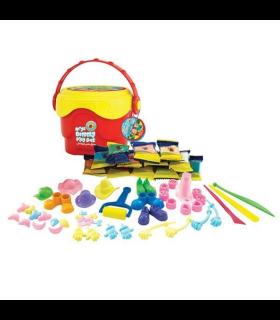 خمیر بازی 14 رنگ سطلی آدمکی آریا کد: 1027 | آریا |6260297110279