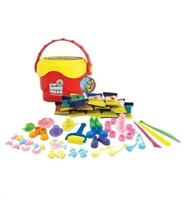 خمیر بازی 14 رنگ سطلی آدمکی آریا کد: 1027 | آریا |6260297110279