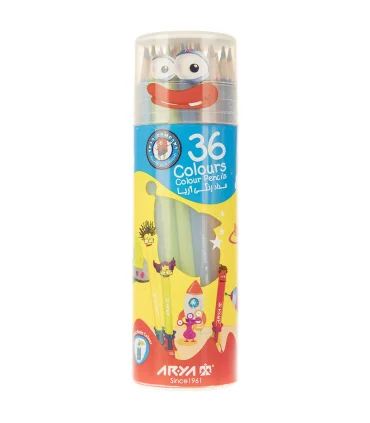 مداد رنگی 36 رنگ لوله ای آریا کد: 3056 | آریا |6260297130536