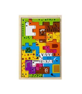 پازل چوبی جایگذاری طرح حیوانات کد: ST4754 |  |55002707