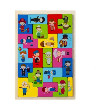 پازل چوبی جایگذاری طرح مشاغل کد: ST4754 | |55002709