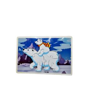 پازل چوبی 8 تکه برجسته طرح خرس قطبی کد: ST4205 |  |55002779