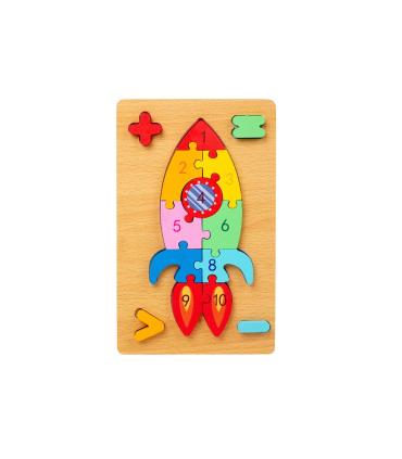 پازل چوبی اعداد و علائم ریاضی طرح موشک کد: ST4907 |  |55002789