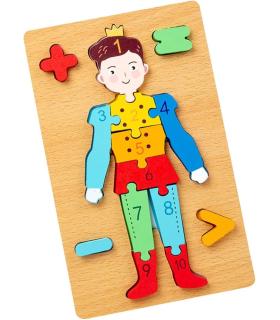 پازل چوبی اعداد و علائم ریاضی طرح شاهزاده کد: ST4907 |  |55002794