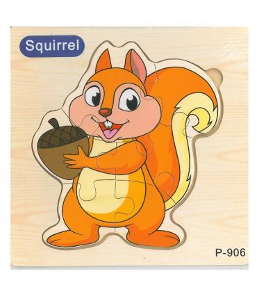 پازل چوبی 6 تکه طرح سنجاب کد: P-906 |  |55002761