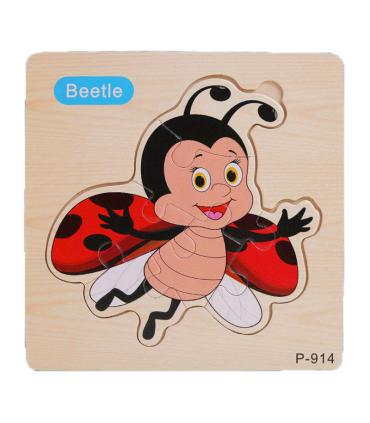 پازل چوبی 6 تکه طرح کفشدوزک کد: P-914 |  |55002758