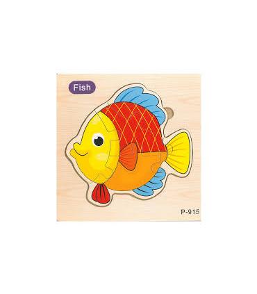 پازل چوبی 6 تکه طرح ماهی کد: P-915 |  |55002763