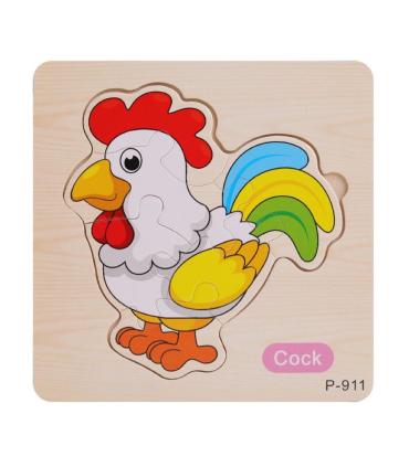 پازل چوبی 6 تکه طرح خروس کد: P-911 |  |55002770