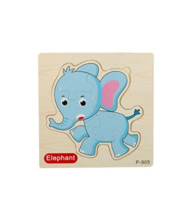 پازل چوبی 6 تکه طرح فیل کد: P-905 |  |55002764