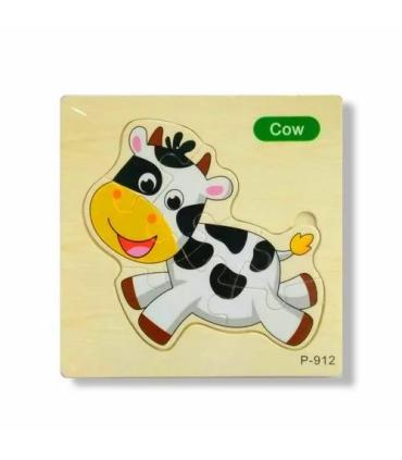 پازل چوبی 6 تکه طرح گاو کد: P-912 |  |55002757