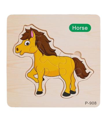 پازل چوبی 6 تکه طرح اسب کد: P-908 |  |55002756