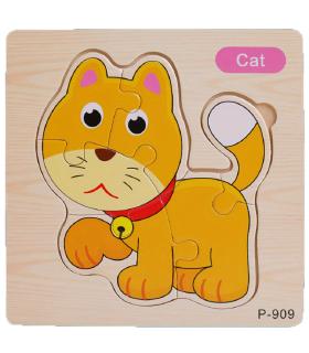پازل چوبی 6 تکه طرح گربه کد: P-909 |  |55002766