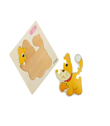 پازل چوبی 6 تکه طرح گربه کد: P-909 | |55002766