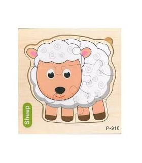پازل چوبی 6 تکه طرح گوسفند کد: P-910 |  |55002768