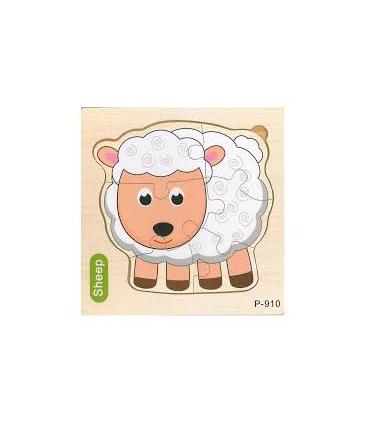 پازل چوبی 6 تکه طرح گوسفند کد: P-910 |  |55002768