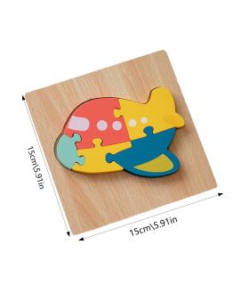 پازل جایگذاری چوبی برجسته طرح هواپیما کد: ST4583 |  |55002748