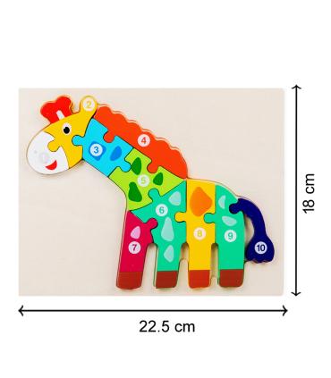 پازل چوبی اعداد طرح زرافه کد: ST4207 |  |55002803