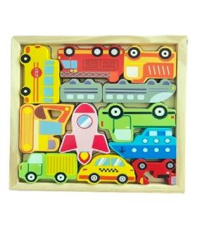 پازل چوبی جایگذاری قابدار طرح وسایل نقلیه کد: ST4583 |  |55002728