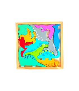 پازل چوبی جایگذاری قابدار طرح دایناسور کد: ST4583 |  |55002733